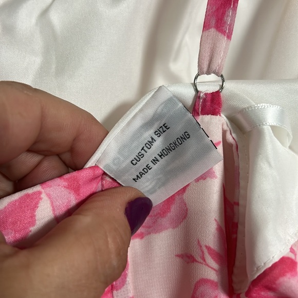 Revelry Poppy Chiffon Ruffle Tier Dress Lace Up Back Zipper Ruffle Straps Dress - Picture 11 of 16